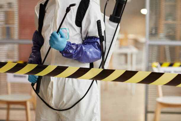 Professional Biohazard Cleanup technician working in Inavale, NE